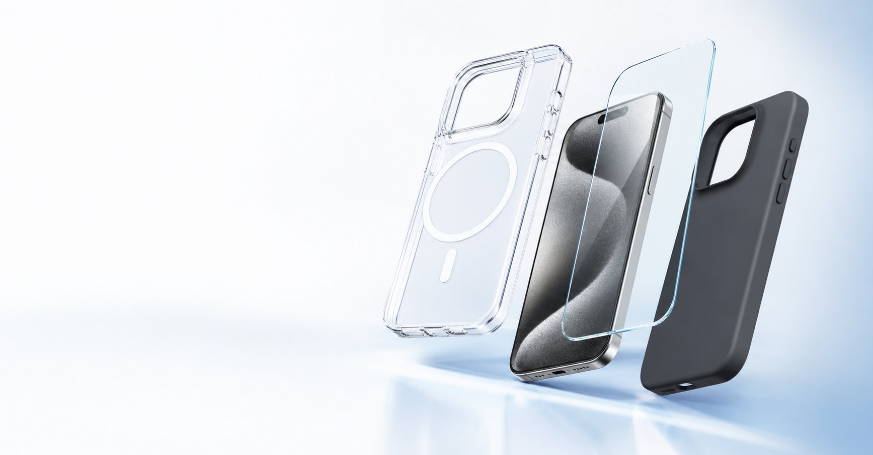 Premium OEM phone cases and screen protector for new device launches